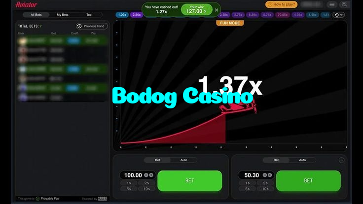 Bodog Casino casino presented on mobile device in Pakistan with slots and live games